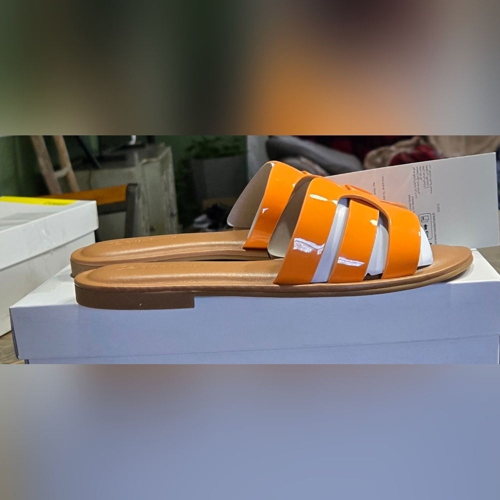 The Drop Women's Monika Flat H-Band Slide Sandal #783, 784, 785, 786 - Picture 3 of 11